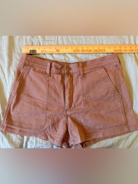 Women’s Cotton Utility Shorts in Mauve- Madewell